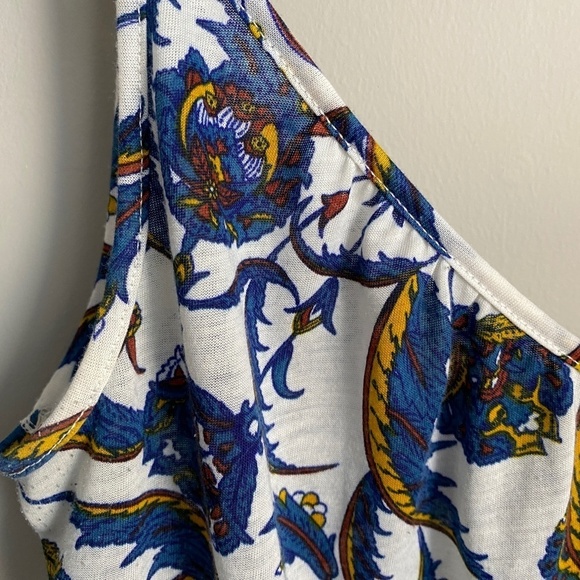 H&M Women's Semi-sheer Print Tank Top Cover-up Size Small - Picture 2 of 8